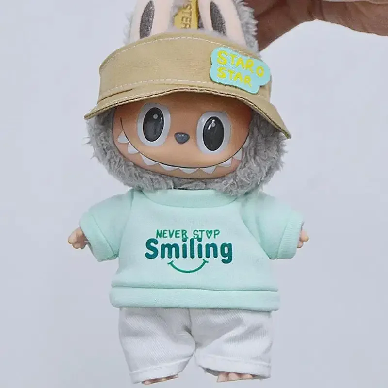 

17cm Cute Mini Plush Doll'S Clothes Outfit Accessories For Korea Kpop Exo Labubu Idol Dolls Sports Suit Clothing DIY Kid Gift