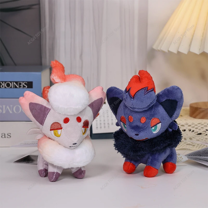 23 verschiedene Pokémon-Plüschfiguren: Gengar, Hisuian Zorua, Pincurchin, Snom, Pyukumuku, Piplup, Mimikyu, Eevee – Rucksack-Schlüsselanhänger und Anhänger-Spielzeug