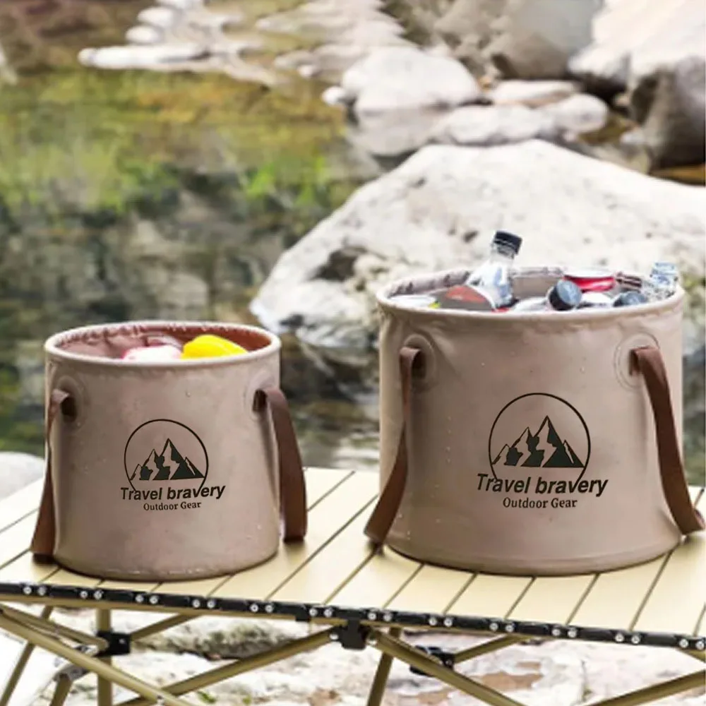 Car Folding Bucket Waterproof Foldable Sink Travel Foldable Basin Camping Hiking Fishing Storage Bucket Fishing Gear Supplies view 3