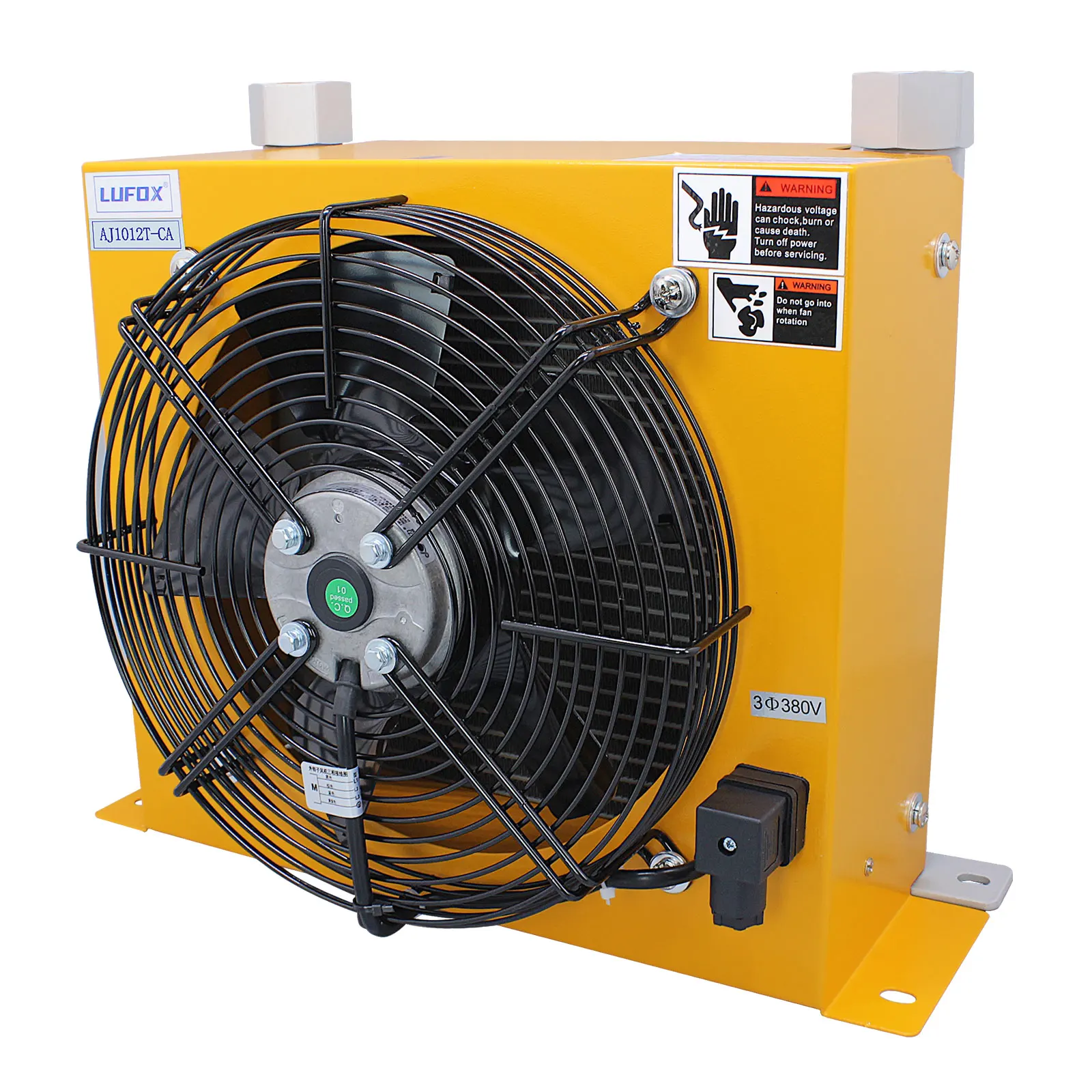 AJ1012T-CA 100L/min Flowหม้อน้ําน้ํามันCoolingแลกเปลี่ยนความร้อนหม้อน้ําน้ํามันCoolerแผ่นPinแลกเปลี่ยนความร้อนHydraulics