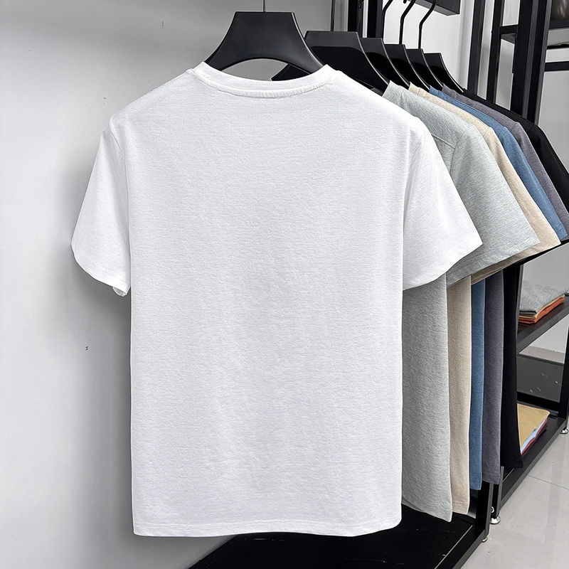 Cool Touch Schulter-Mesh-Perforiertes T-Shirt für Herren Rundhals Raglan Stretch Atmungsaktiv Anti-Schweiß Jogging Walking Basis-Bekleidung – Detail 16