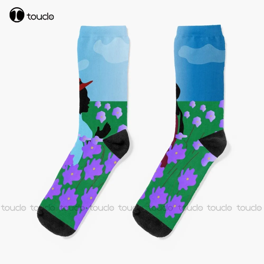 The Color Purple Nettie & Celie Socks Funny Socks High Quality Cute Elegant Lovely Kawaii Cartoon Sweet Cotton Sock New Popular