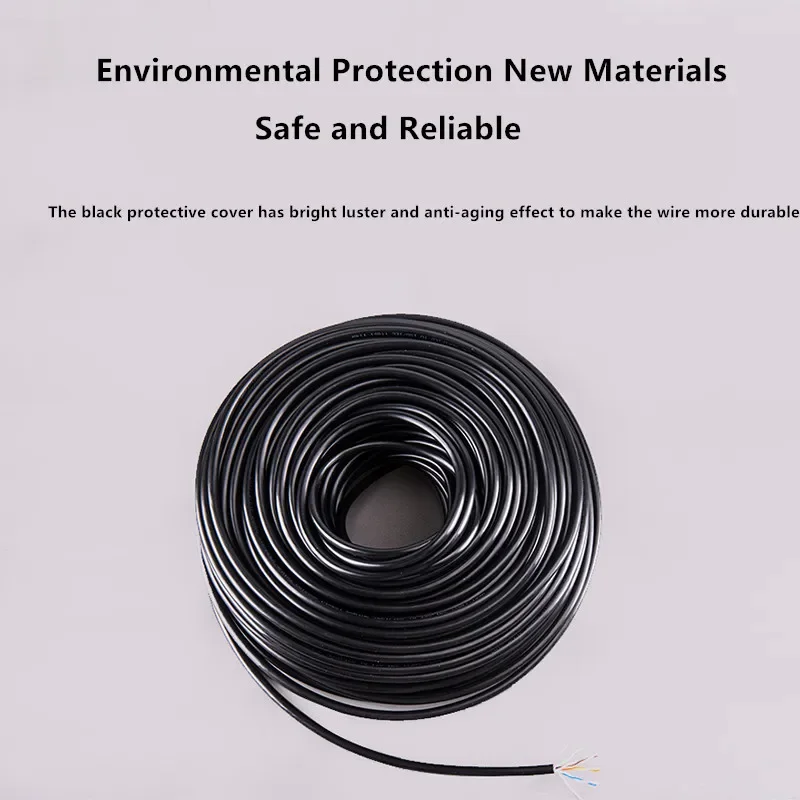 Câble Ethernet Lan RJ45 Cat7 10Gbps, fil internet à Double blindage SFTP 26awg, câble réseau Cat 7 étanche et résistant aux UV