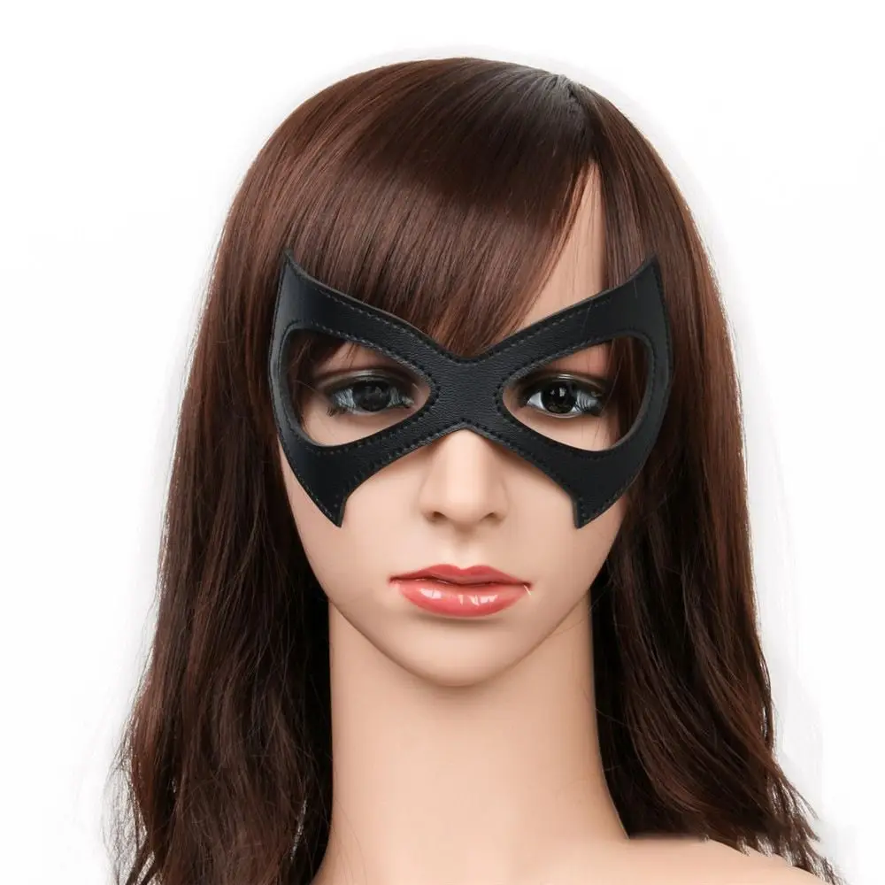 Masque facial amusant à faire soi-même, Sexy avec bande élastique, masque pour les yeux, masque de jeu de rôle noir, Halloween