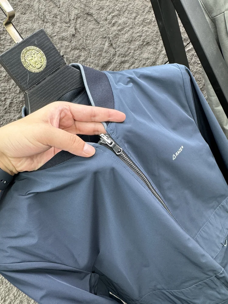 

Svip Men's Faionable Casual Jaet Double-Sided Wear Stand Collar Slim Fit Autumn Outerwear Sli Youth Urban Sle