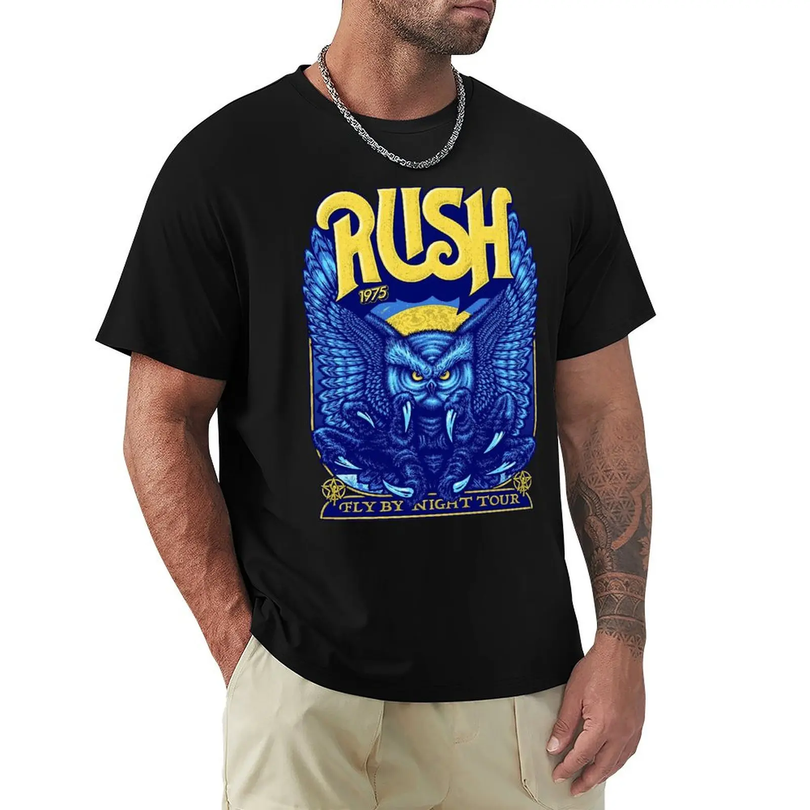 

Fntasy Rawk Mrch RuSHHH T-Shirt cute tops graphic t shirt vintage t shirts for men graphic