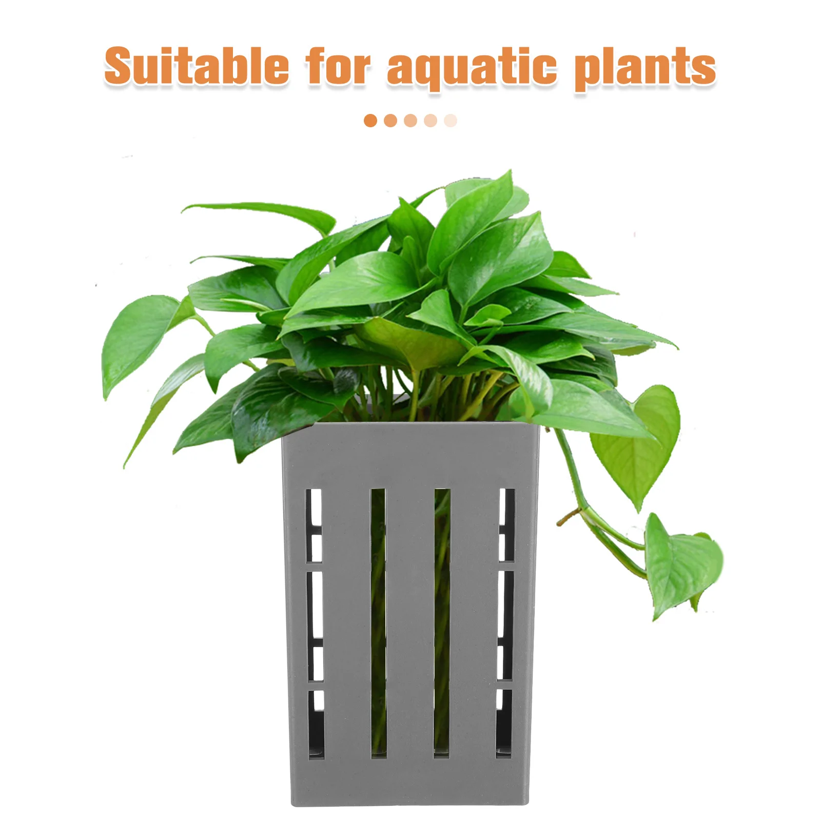 4 قطعة حوض السمك المعلق المزارعون البلاستيكية الصغيرة أواني النباتات المائية حوض للأسماك أصحاب النباتات توفير المساحة ملحقات خزان الأسماك #2