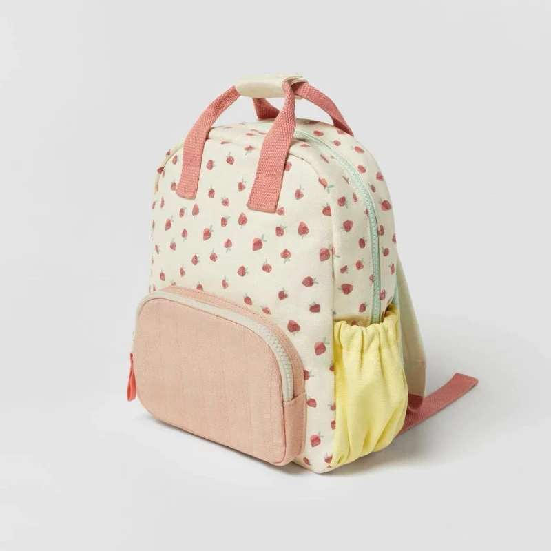 Mochila de lona dos desenhos animados para crianças, mochilas escolares fofas para mãe e filhos, mochilas infantis para meninas, Mochila Niña