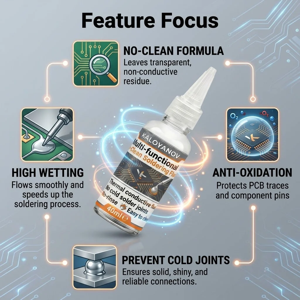 Multifunctional Cleaning Liquid Soldering Flux No-Clean PCB Circuit Board Repairing Welding Fluid High Purity Solder Solutions