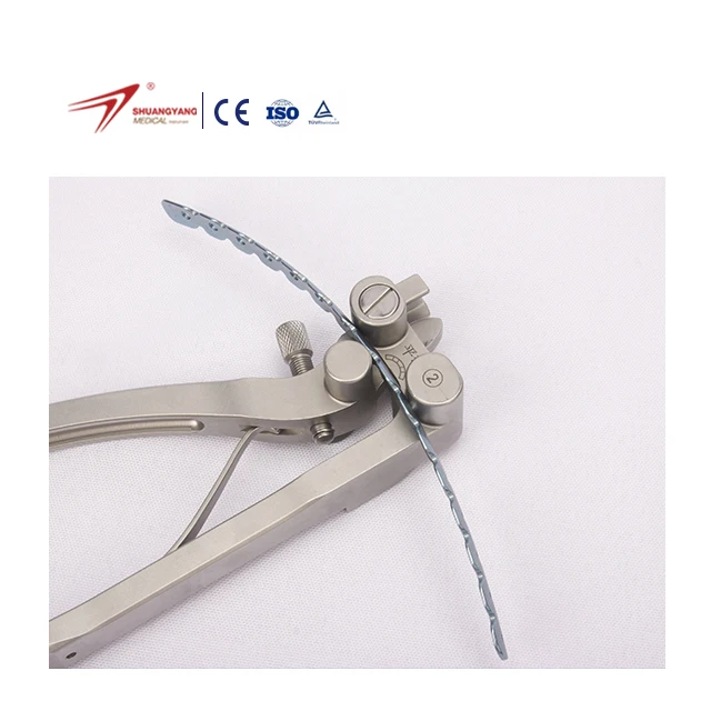 Shuangyang Medical Titanium Rib Fix Surgery Implant Osteosynthesis Rib Locking Plate For Fracture Bone Fixation And Repair