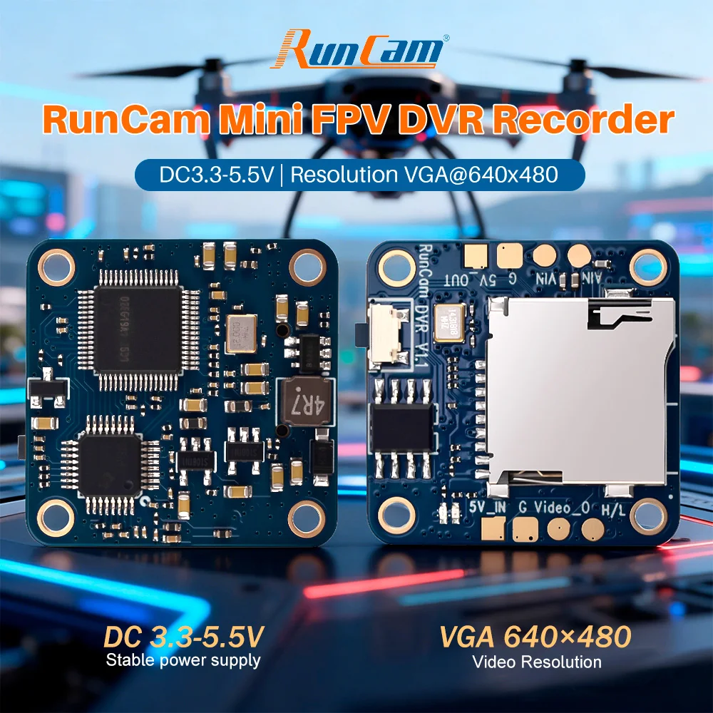 RunCam Mini FPV DVR DC3.3-5.5V Resolution 640x480 Designed For Mini FPV Racing Drone