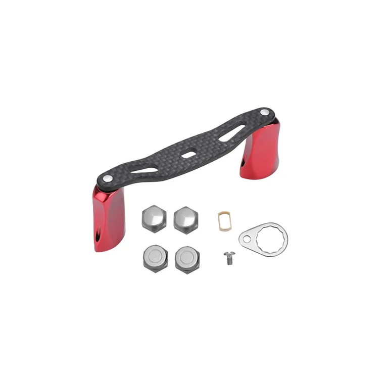 

‌Красная алюминиевая ручка Baitcast-Shimano/Daiwa, сменный инструмент для морской воды с быстроразъемной конструкцией