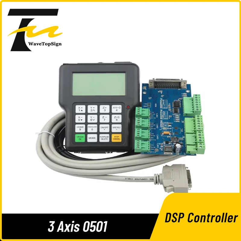 WaveTopSign 0501 DSP Controller System 3 Axis 0501 HDDC Handle Remote For CNC Router Machine