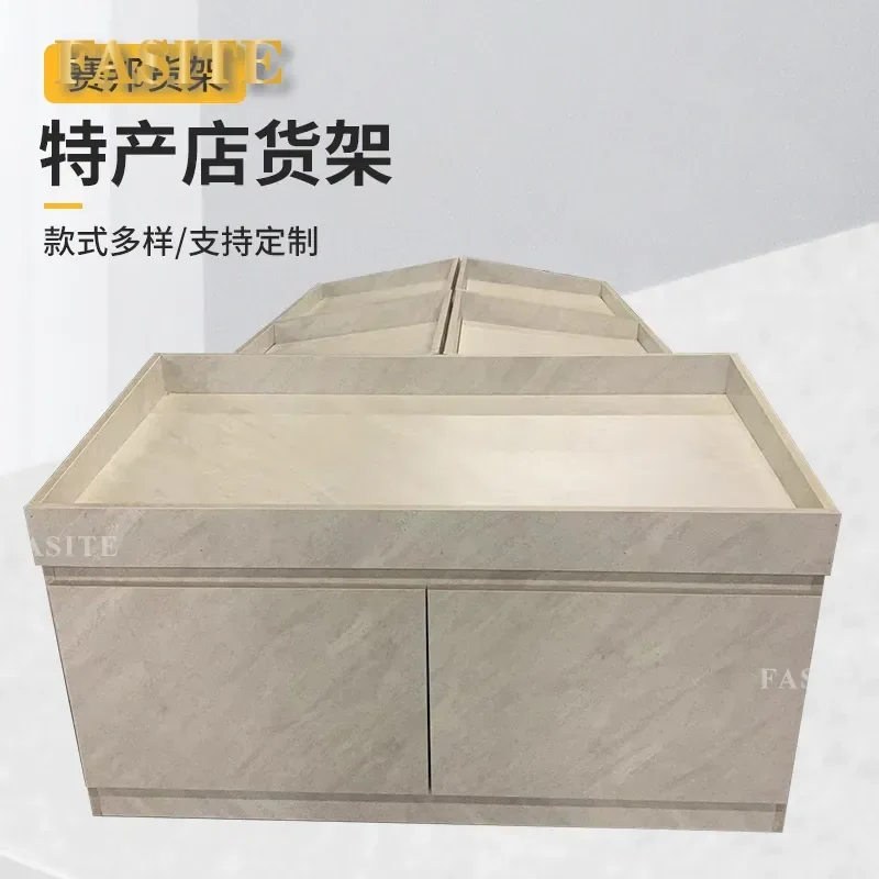 For Supermarket Bulk Food Dry Goods Fruit Vegetable Display Cabinet Single Double Sided Specialty Store Shelf Retail Gondola