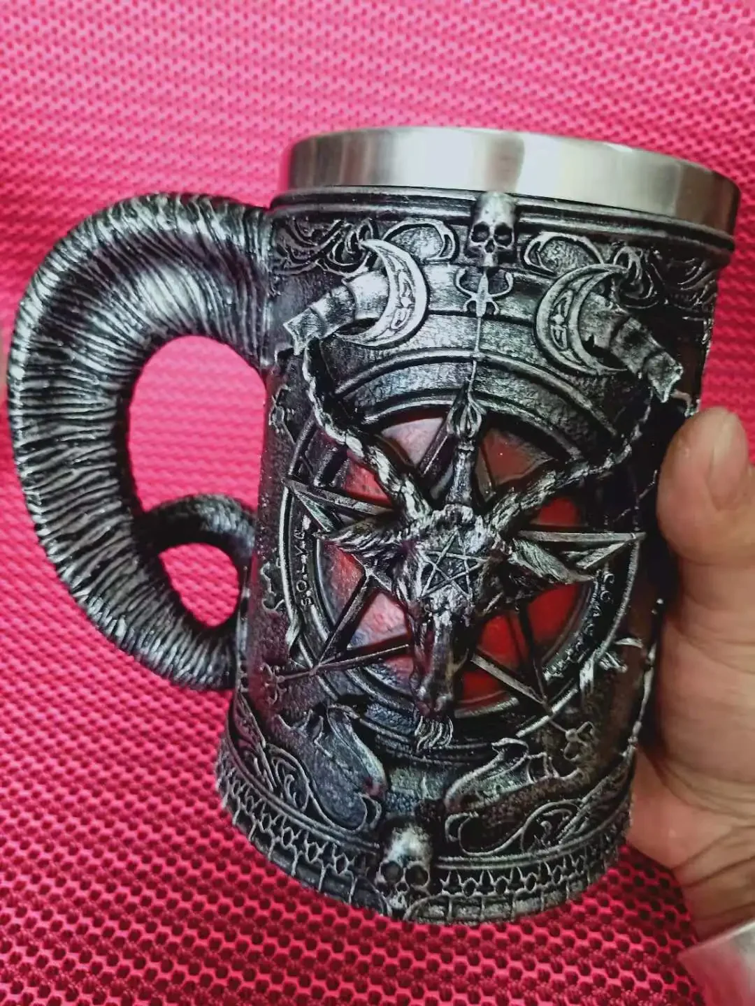 

Pentagrama Baphomet Corner Gothic Cup Witchcraft Pagan Mysterious Cup Coffee Beer Cup 600 ml Best Mysterious Witchcraft Suit Gif