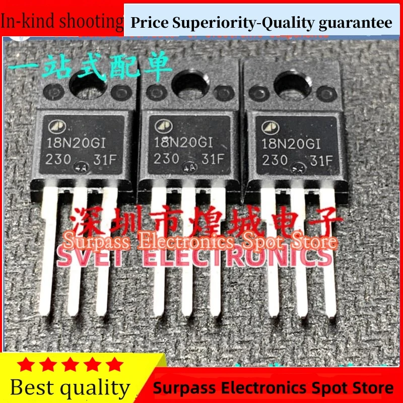 10PCS-50PCS  18N20GI AP18N20GI  TO-220F 200V 18A   Original  Fast shipping