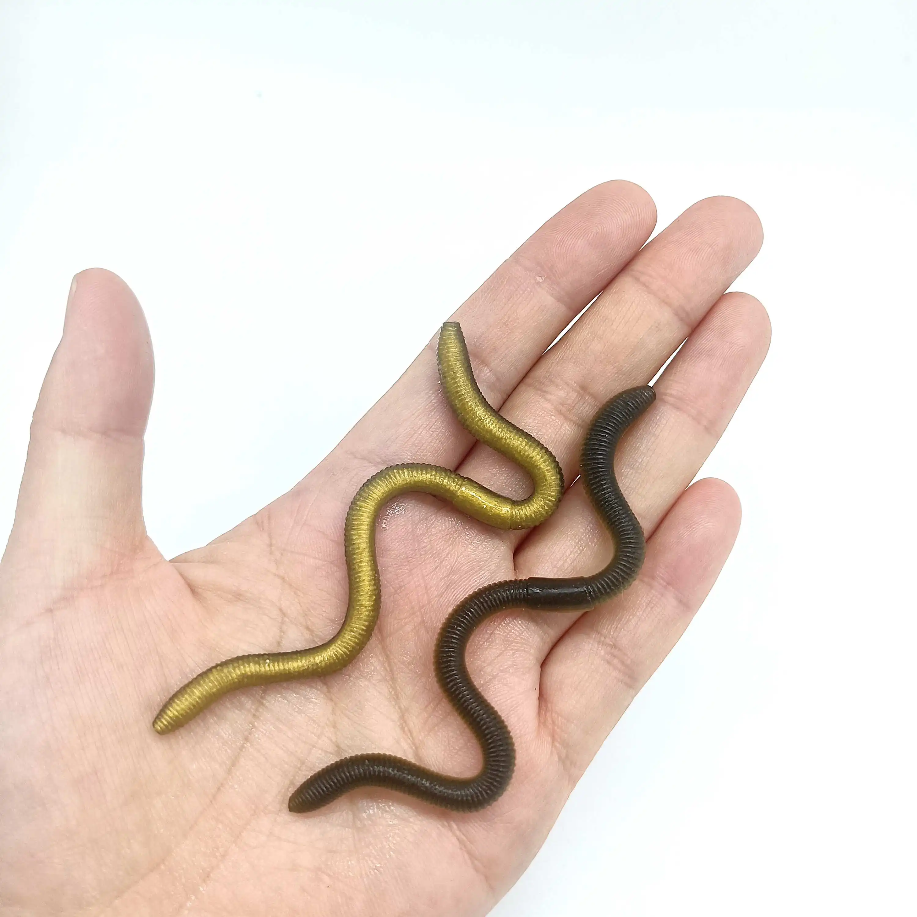 DUODUOYU 5 шт. изогнутые мягкие рыболовные приманки для дождевого червя 2,9 г/130 мм силиконовые дождевые черви воблер поддельные приманки карп окунь рыболовные снасти