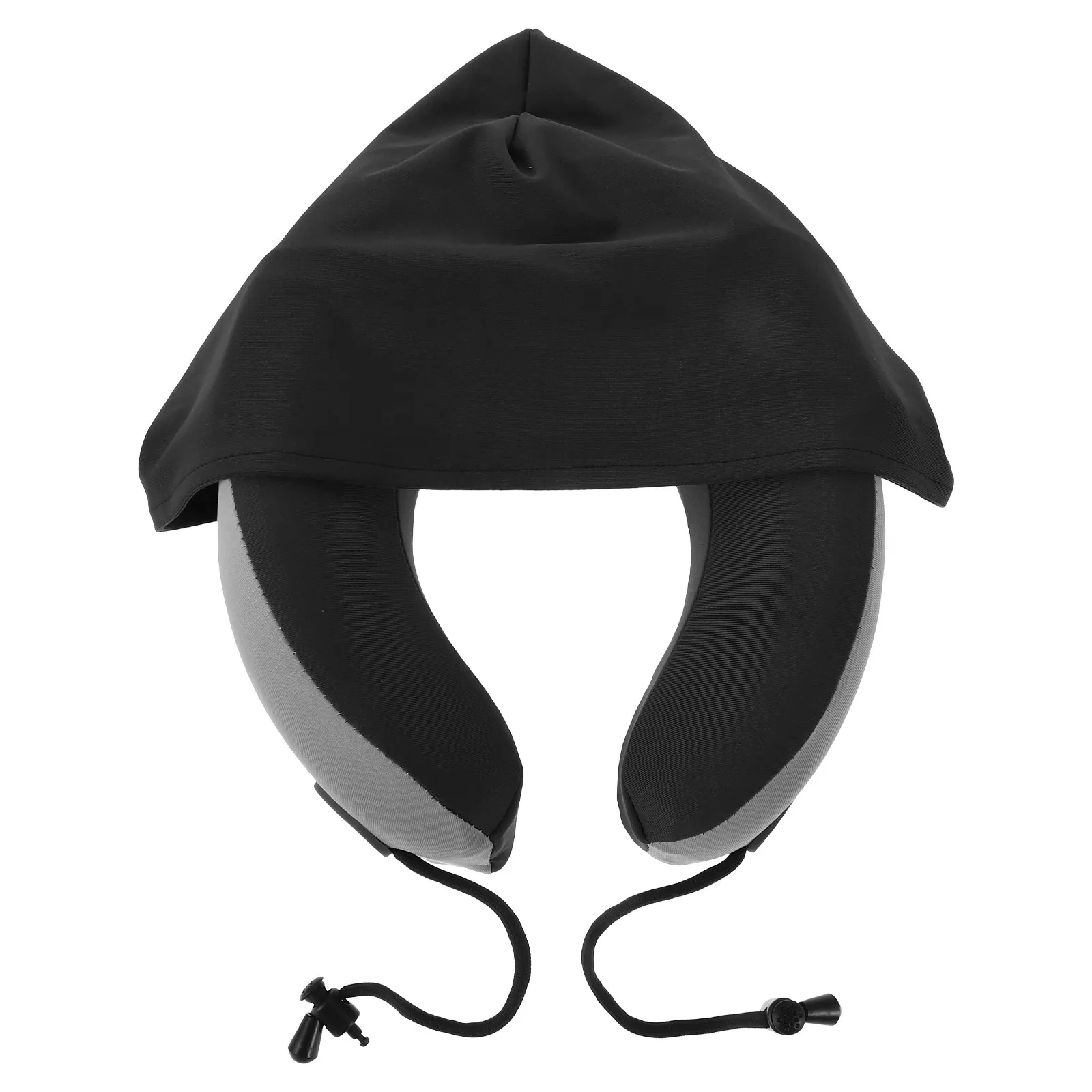 Travel Essentials Memory Foam U Shape Neck Pillow Portable Hooded Adjustable Strap for Airplane Car Sleeping Travel Essentials