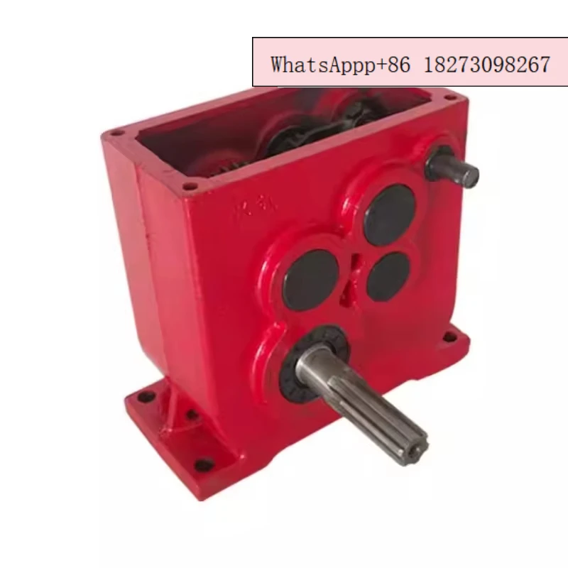 Mechanical lawn mower gearbox, two in one out cast iron gearbox