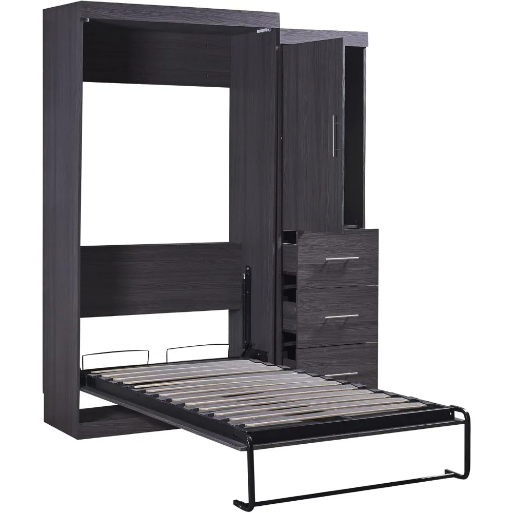Scd59798621634c28b5e17bd4398c7d1ff Space-Saving Double Murphy Bed with Wardrobe and Foldable Frame