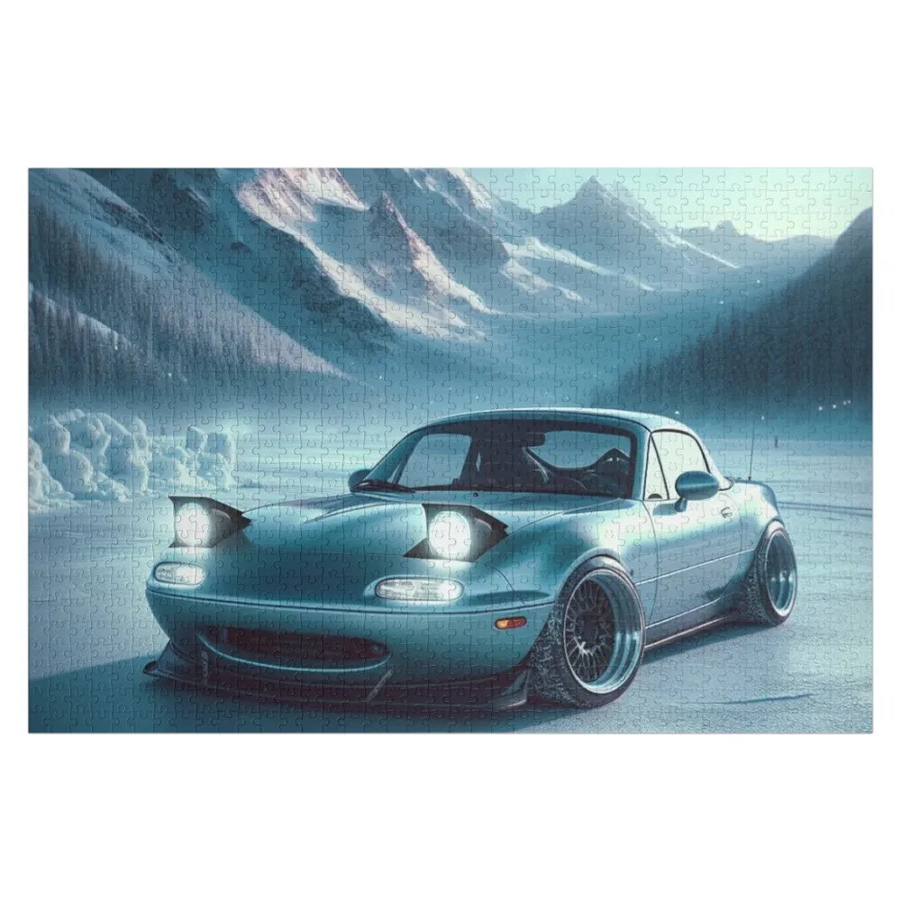 

Miata MX5 ice blue Jigsaw Puzzle Personalised Name With Photo Toys For Children Jigsaw For Kids Puzzle