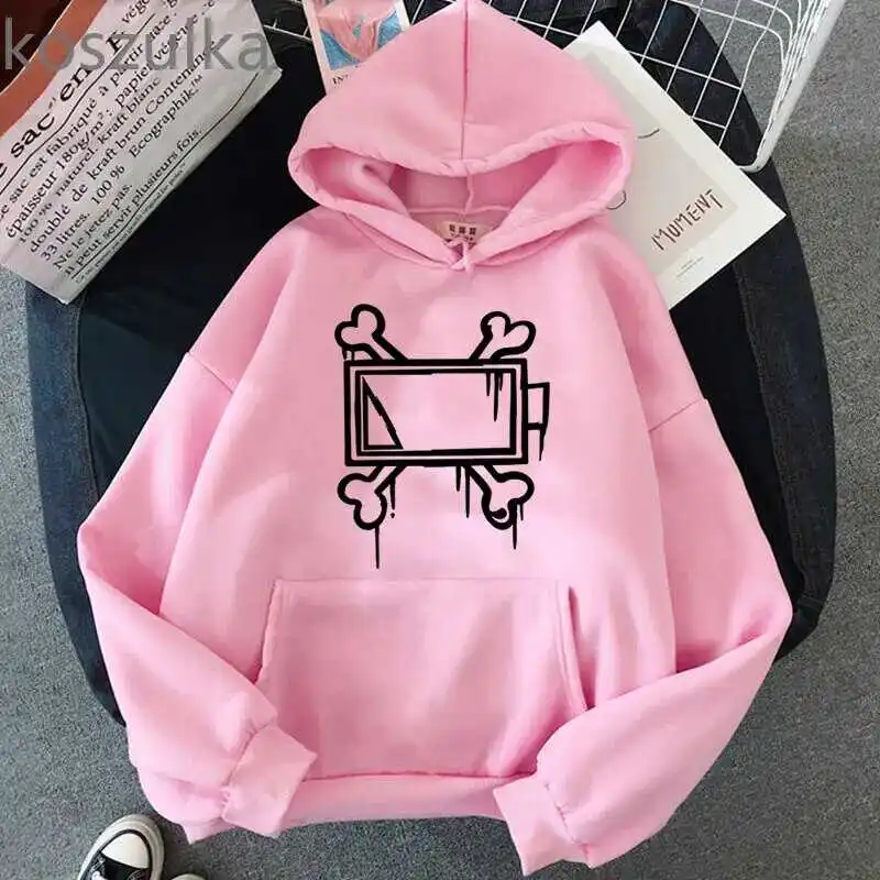 Neue Herren- und Damen-Hoodies aus Fleece für Herbst/Winter, mit „Murder Drones“-Aufdruck, für Outdoor-Freizeitsport, trendiger Y2K-Stil für Männer. – Detail 3