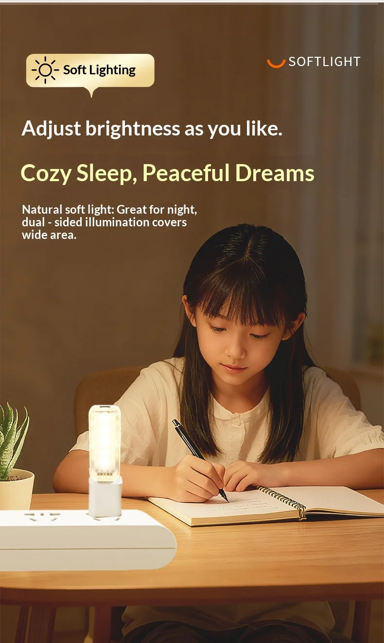 10LEDs USB Touch Dimming Night Light 5V Portable 3000K/6500K Bulb for Bedroom Study PC Laptop Mobile Power Bank Plug in Lighting