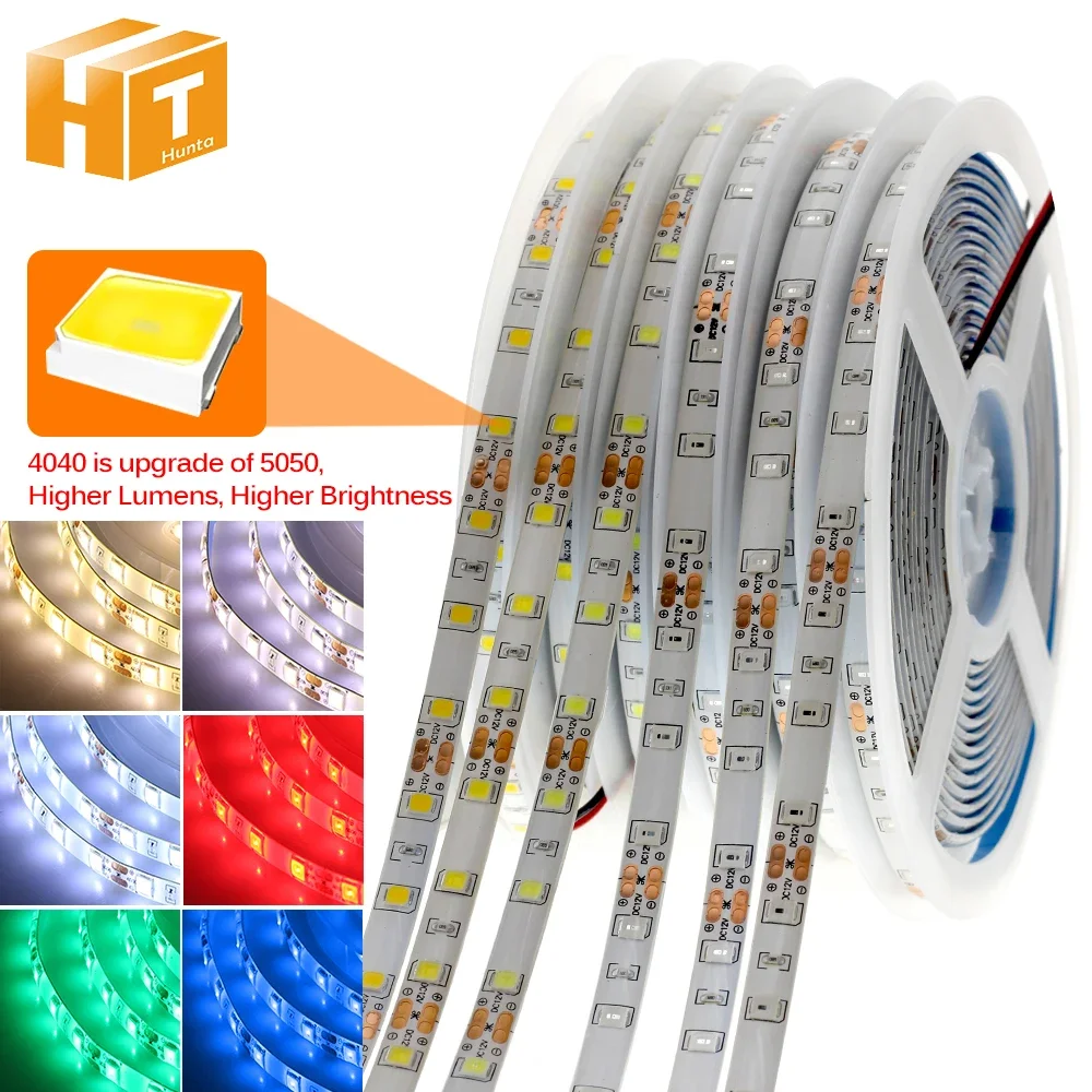 New Arrival RGB LED Strip 300LEDs 5m/lot Upgraded from 5050, DC12V 60LEDs/m, 6W/m Flexible Light