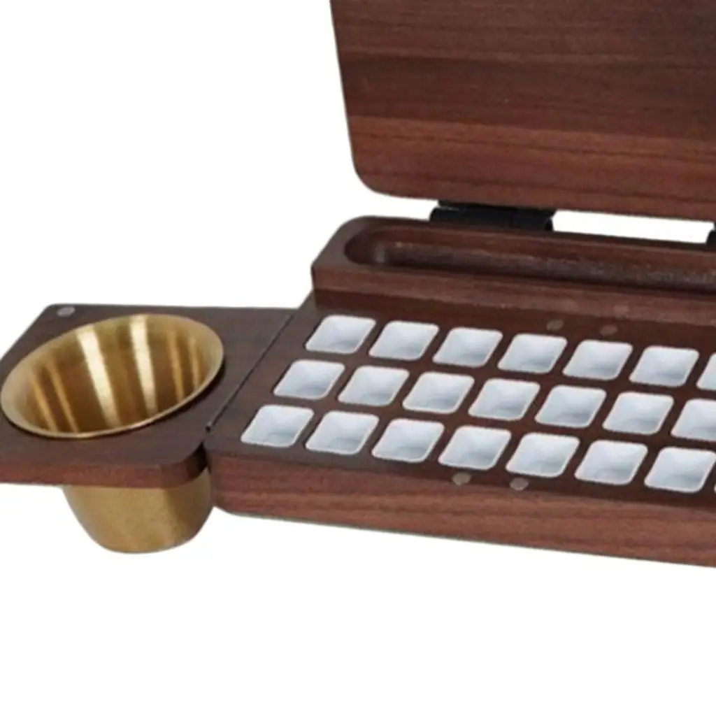 Paint Box Handcraft Accessories Travel Crafting Wooden Paint Tray