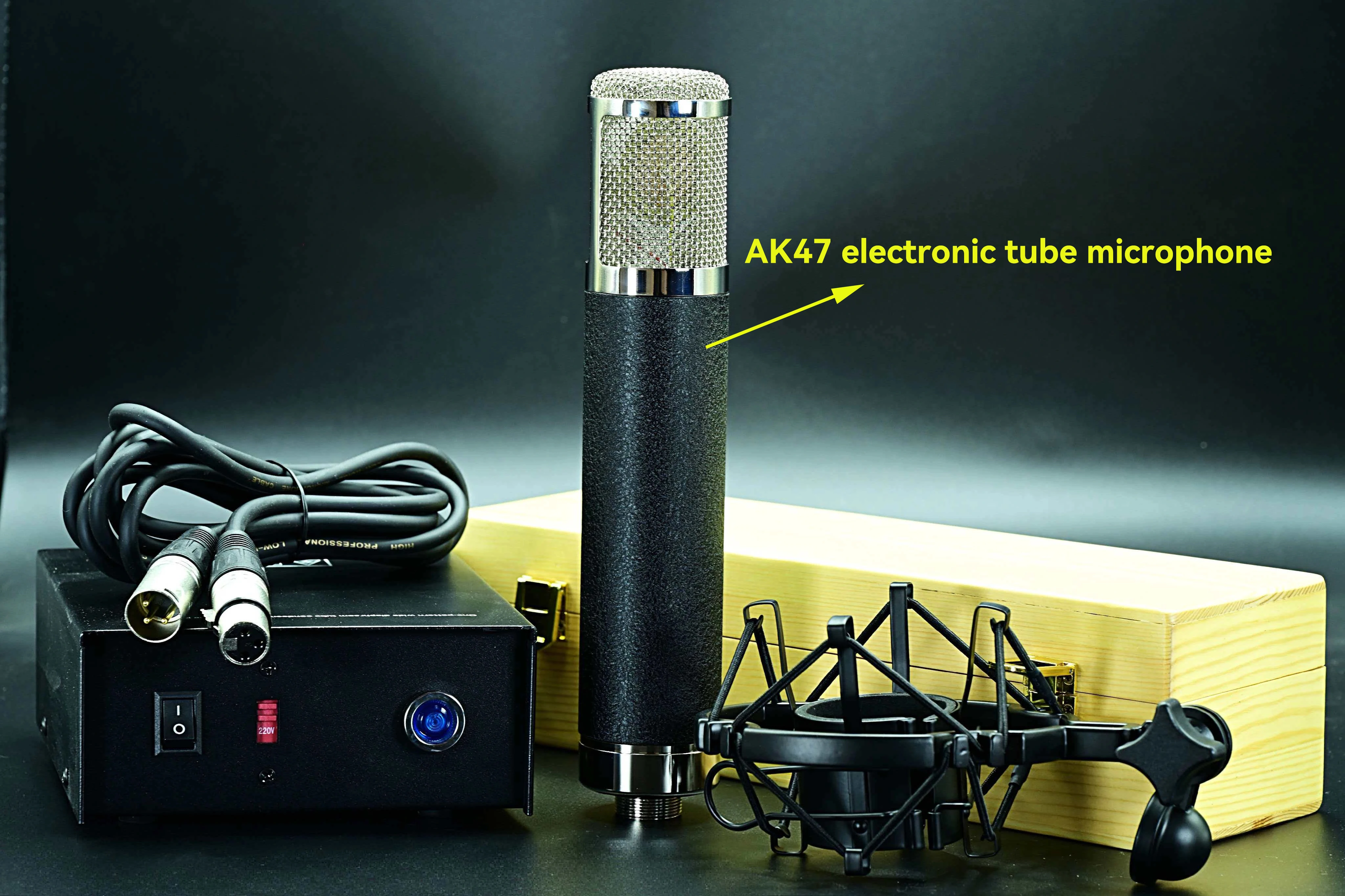 Professional AK47 Electronic Tube Microphone, Perfectly Customized, Recording Studio / Live Performance Microphone Set