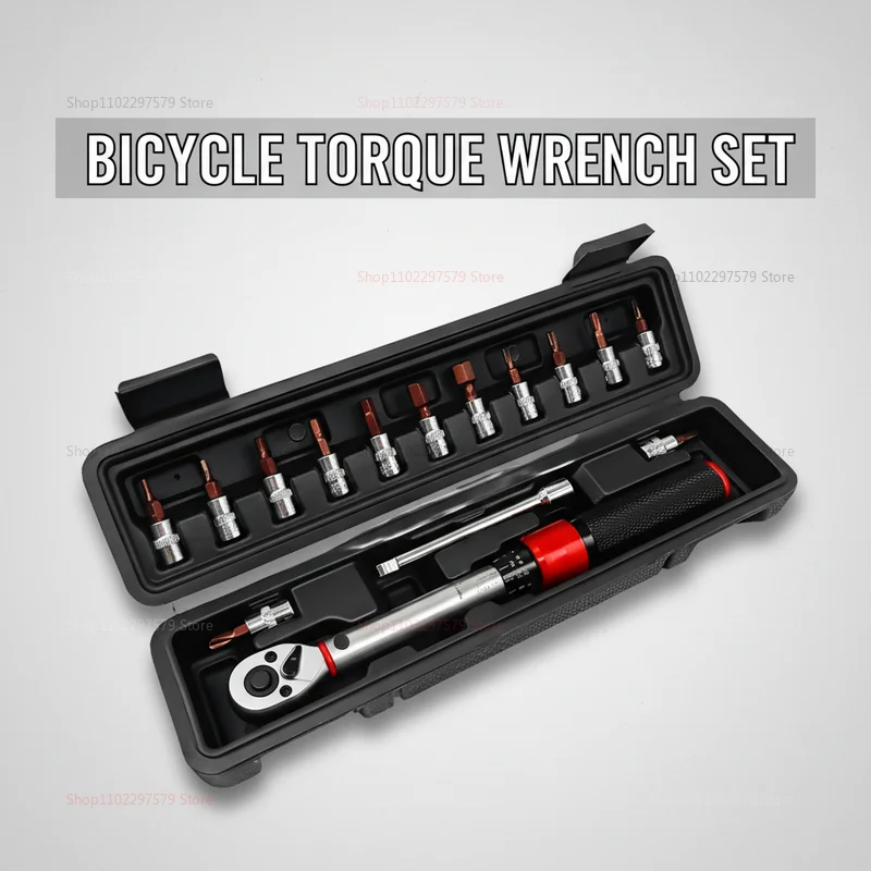 

Набор из 15 предметов: Велосипедный динамометрический ключ 1/4 дюйма, двунаправленные шестигранные ключи и гаечные ключи для обслуживания и ремонта велосипедов