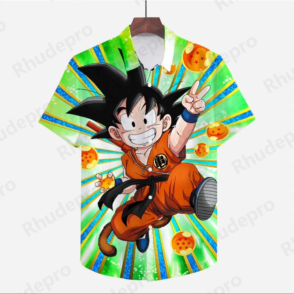 Blusa Dragon Ball Z extragrande masculina, streetwear estilo praia masculino, streetwear original, roupas fofas, camisas para viagem de temporada,