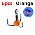 6 piezas de color naranja