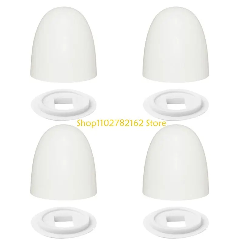 547B 4pcs Campers Glow Toilet Bolt Covers Caps for Easy Concealment of Unsightly Bolts