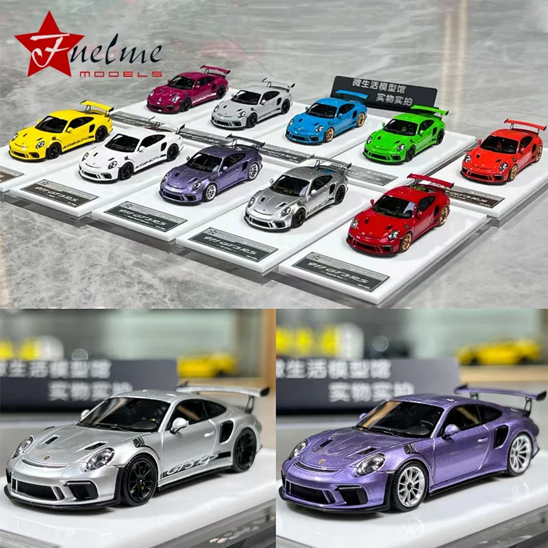 Fuelme 1/64 ポルシェ 911 GT3RS ヴァイザッハパッケージ 1/64 ポルシェ 991 GT2 RS ヴァイザッハ パッケージ マイアミブルー(左