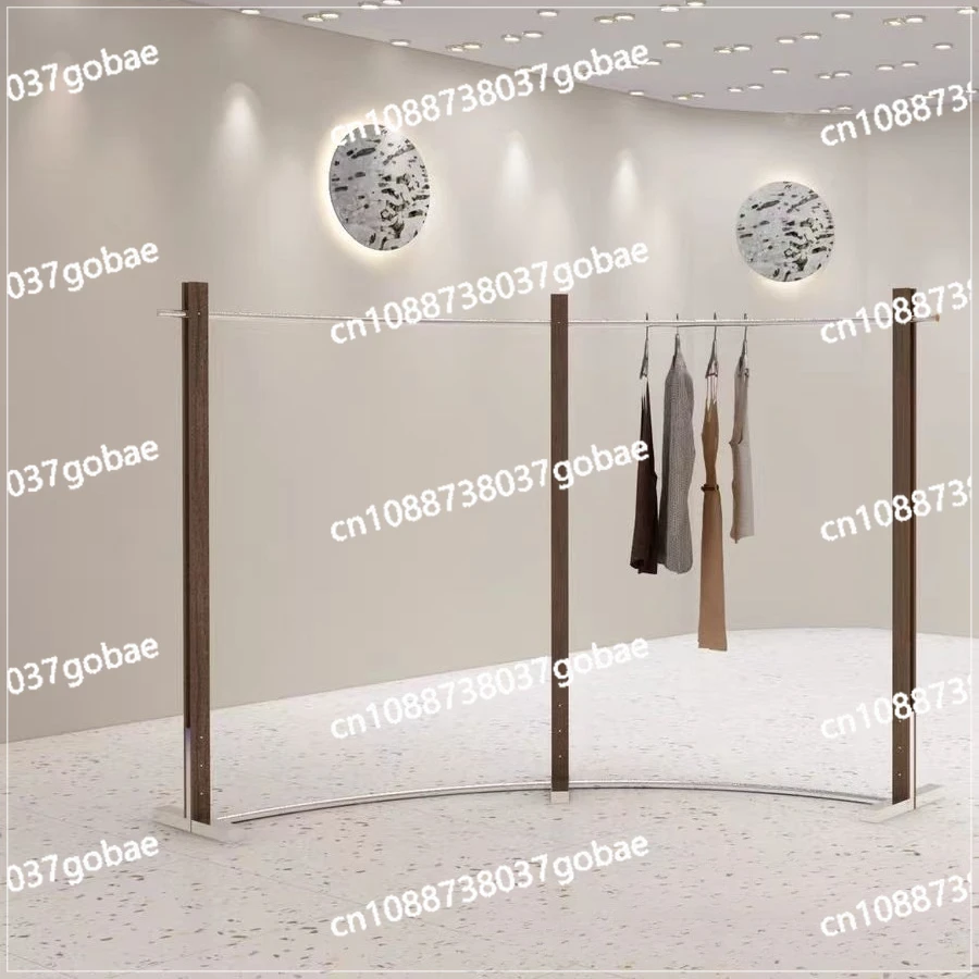 

Clothing display rack Women's clothing store curved hanger