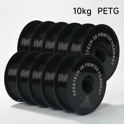 GEEETECH 10Kg In One Box Matte/PETG/Silk PLA/TPU/ABS 3D PLA Filament 1.75mm Spool Wire For 3D Printer Material,Safety