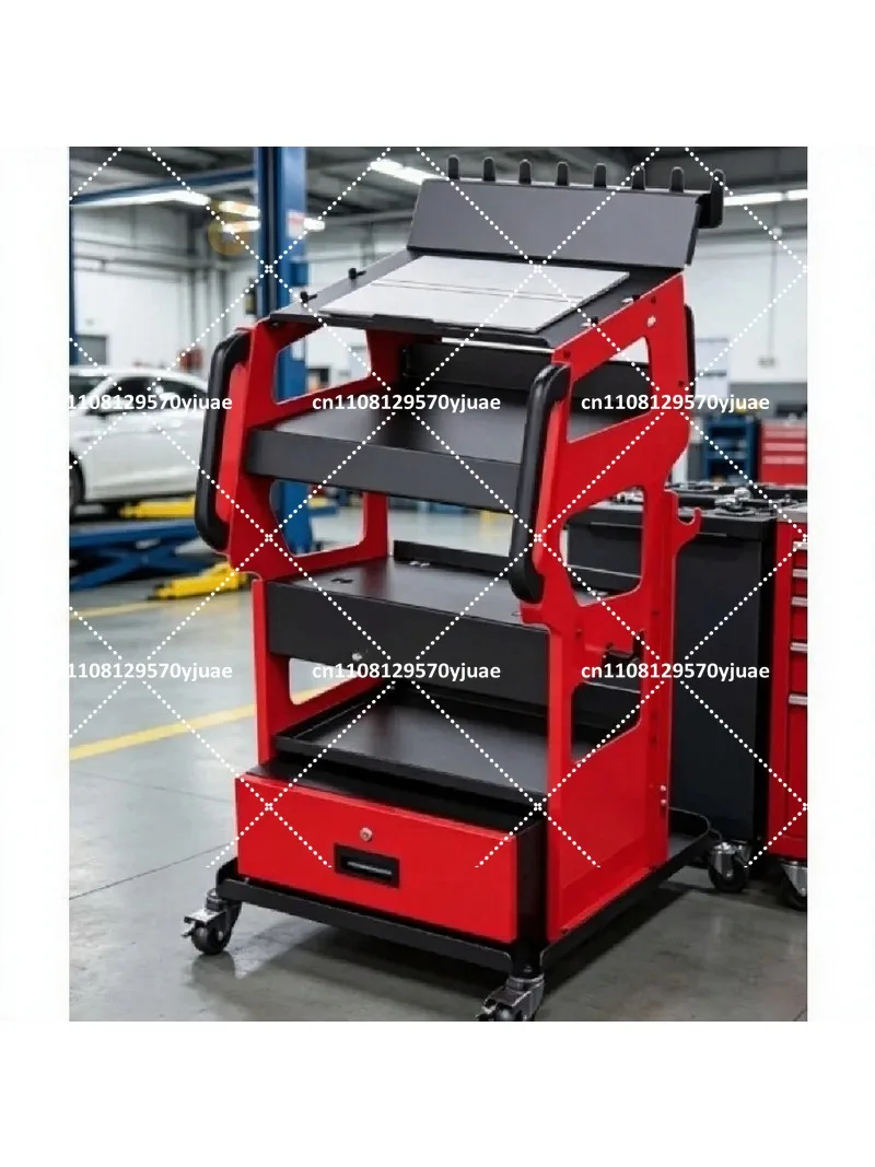 Heavy Duty Steel Auto Repair Tool Trolley - Mobile Tool Box for Car Mechanics Garage Workshop