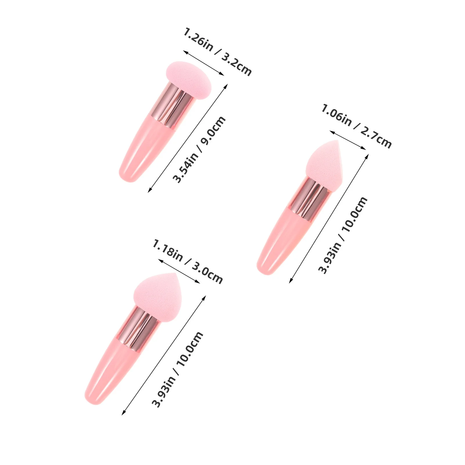 6 pçs fundação liquidificador esponjas multi-colorido redondo beleza ovo aplicadores de maquiagem uso seco molhado conjunto de sopro de pó líquido