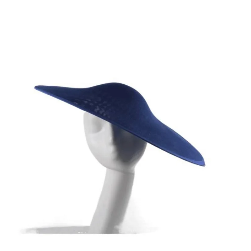 

Модные банкетные женские аксессуары для шляп, имитация конопляных шляп, база «сделай сам», большие поля для взрослых, головные уборы для жокейского клуба, головной убор