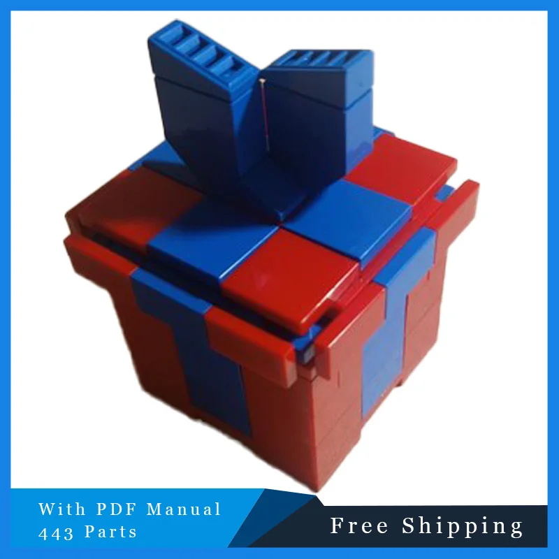 443 pezzi Decorazioni natalizie Tecnologia modulare MOC Popolare Building Block Modello in mattoni Fai da te Set di giocattoli per bambini per adulti Regalo di compleanno