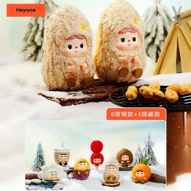 Hyeone Warm BAOBAO Fireside Tea Party Series Vinyl Blind Box Guess Bag Original Toys Doll Anime Figure Desktop Ornaments Gift