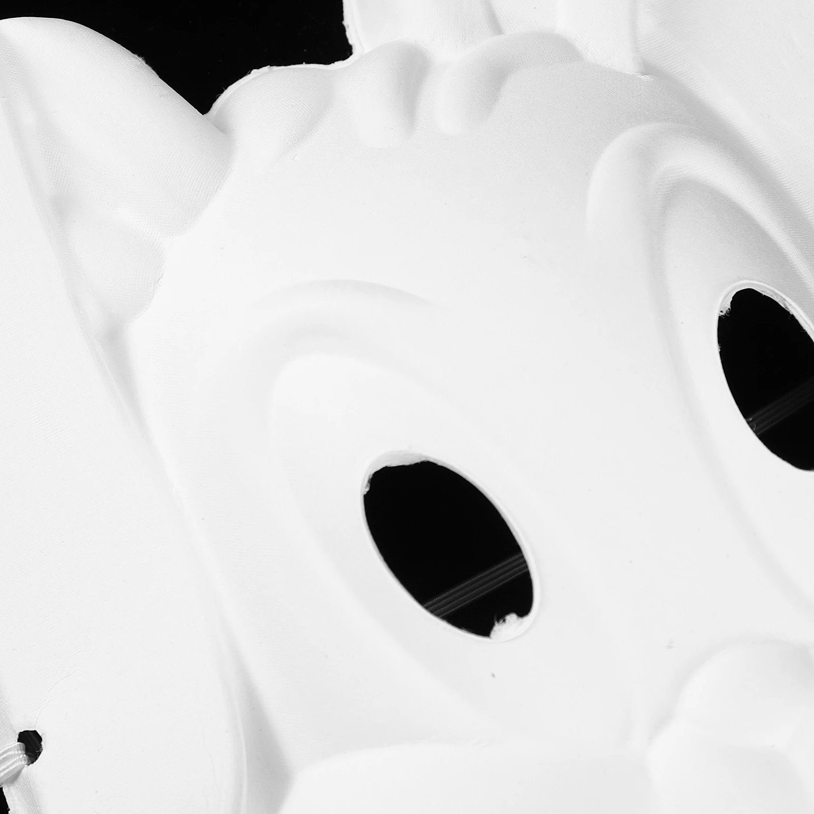 

6pcs Rabbit Mask Unpainted White DIY Animal Masks for Face Painting Cosplay Halloween Half-face Kids Accessories Blank