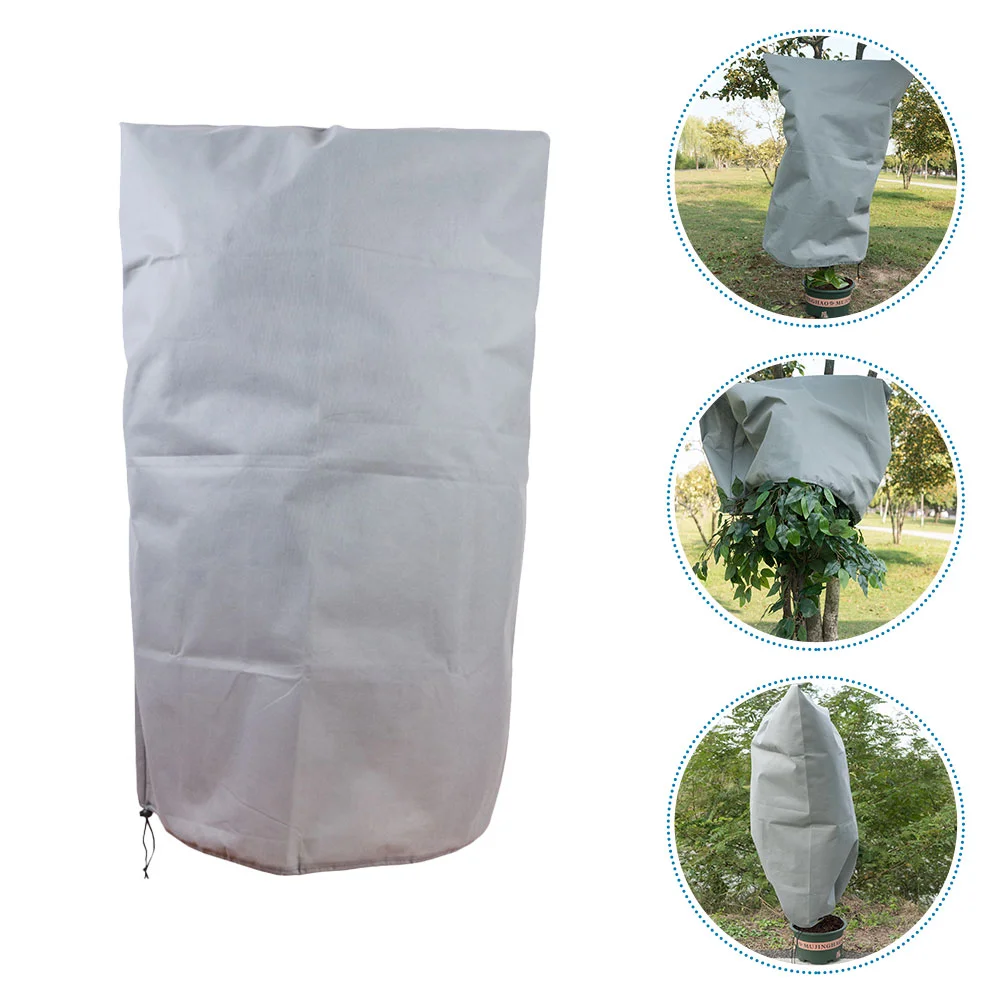 

Plant Freeze Cover Frost Protection Bags Plants Non Woven Garden Shrub Cold-proof Covers Drawstring Snow