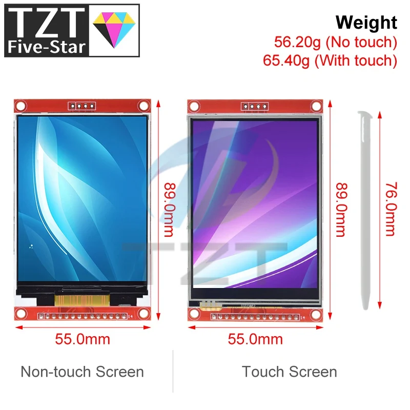 3.2" 3.2 inch TFT LCD Touch Screen Module 240X320 ST7789 ILI9341 LCD Display for Arduino UNO MEGA2560 Board With/Without Touch