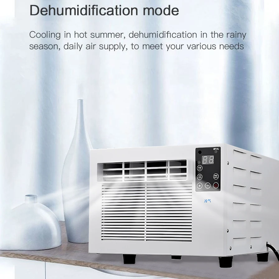 Energy-Saving Portable Air Conditioner No Installation Small Room Cooling Window Air Conditioner with Remote Control
