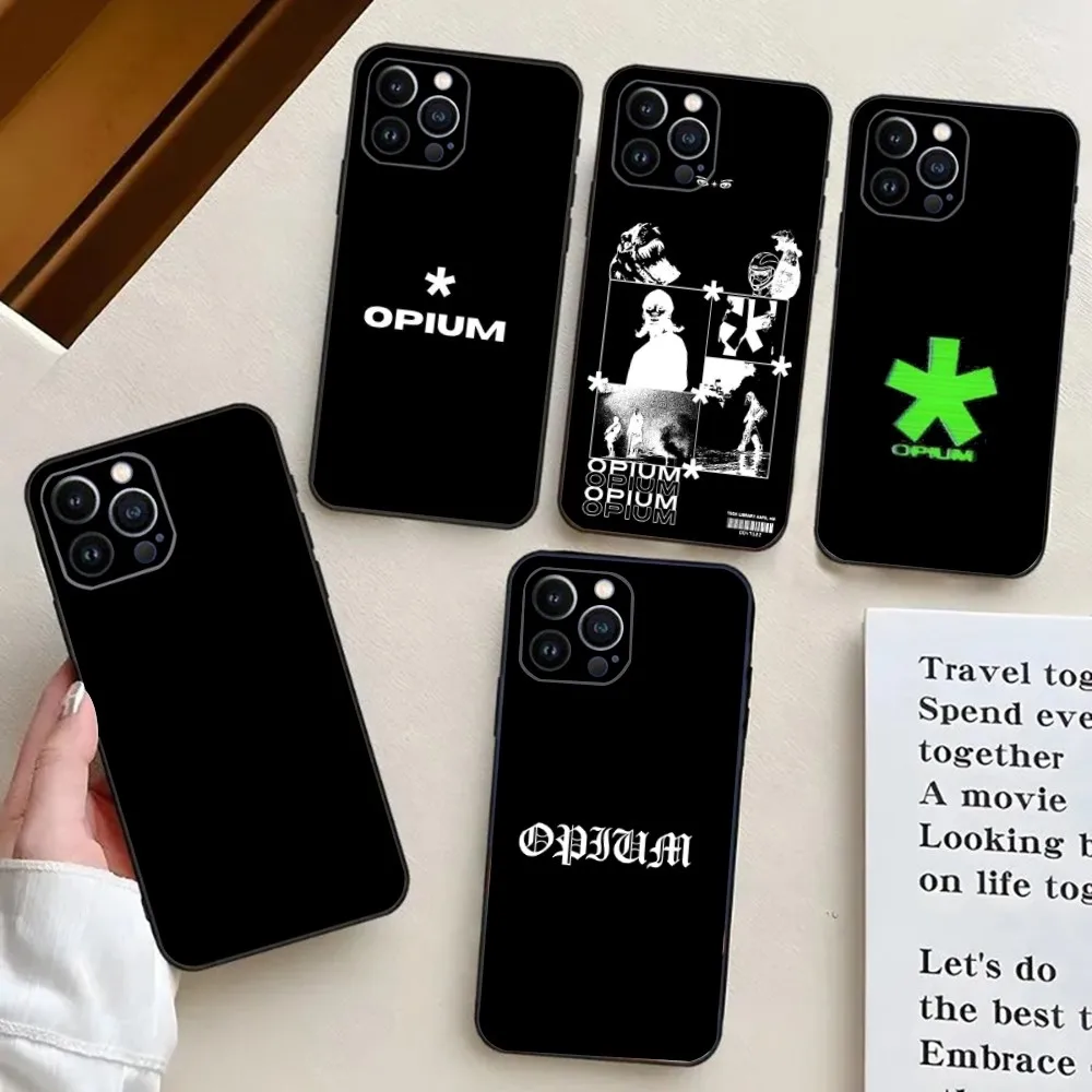 

O-Opium Label Rap Playboi Carti Phone Case For iPhone 15,14,13,12,11,Plus,Pro Max,XS,X,XR,SE,Mini,8,7 Soft Silicone Cover