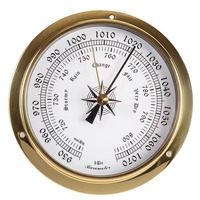 115mm Copper Marine Barometer - High Precision Atmospheric Pressure Gauge for Ships