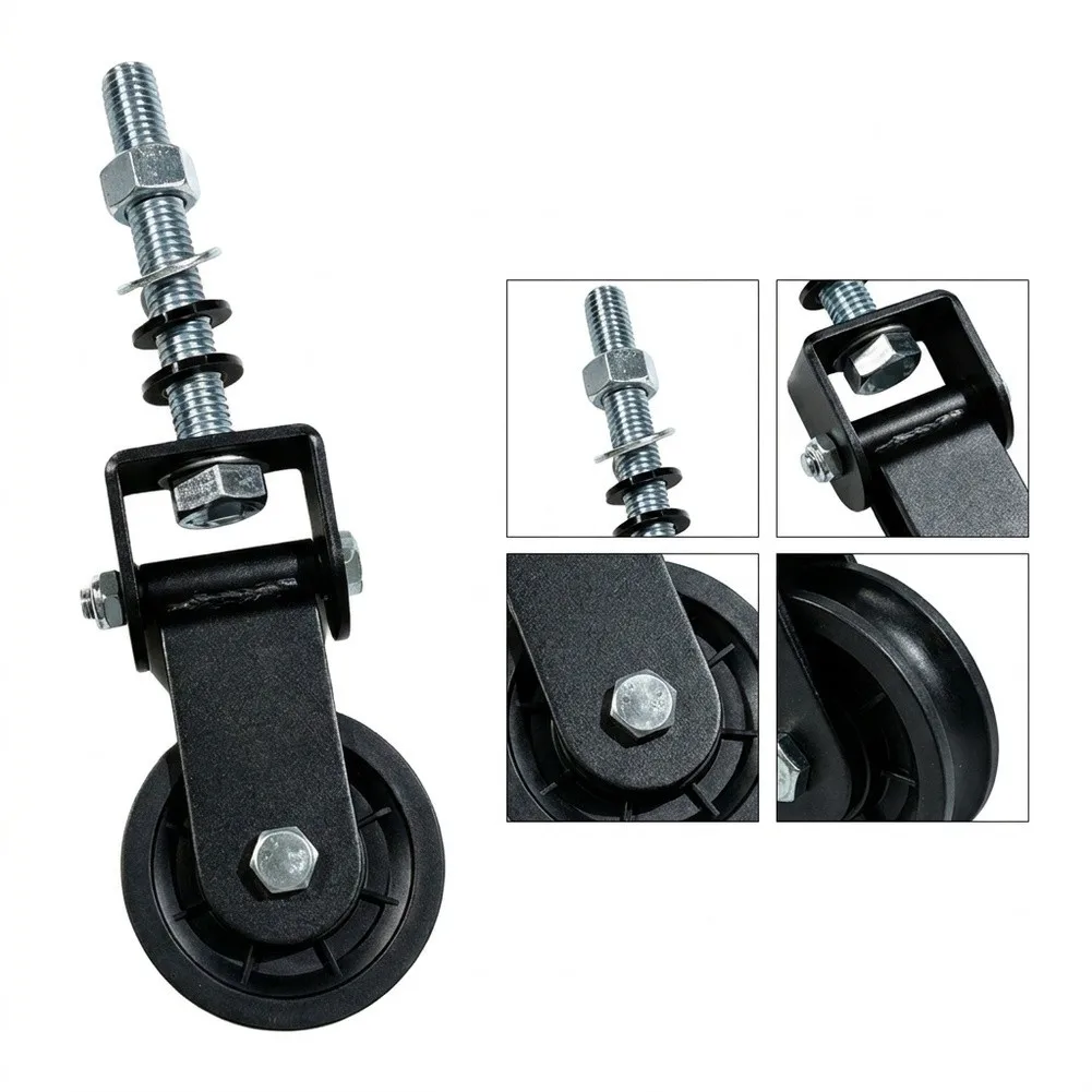 Cable Pulley With Bracket 180 Degree Swivel Wheel For Gym Nylon/Aluminium Fitness Equipment Accessories