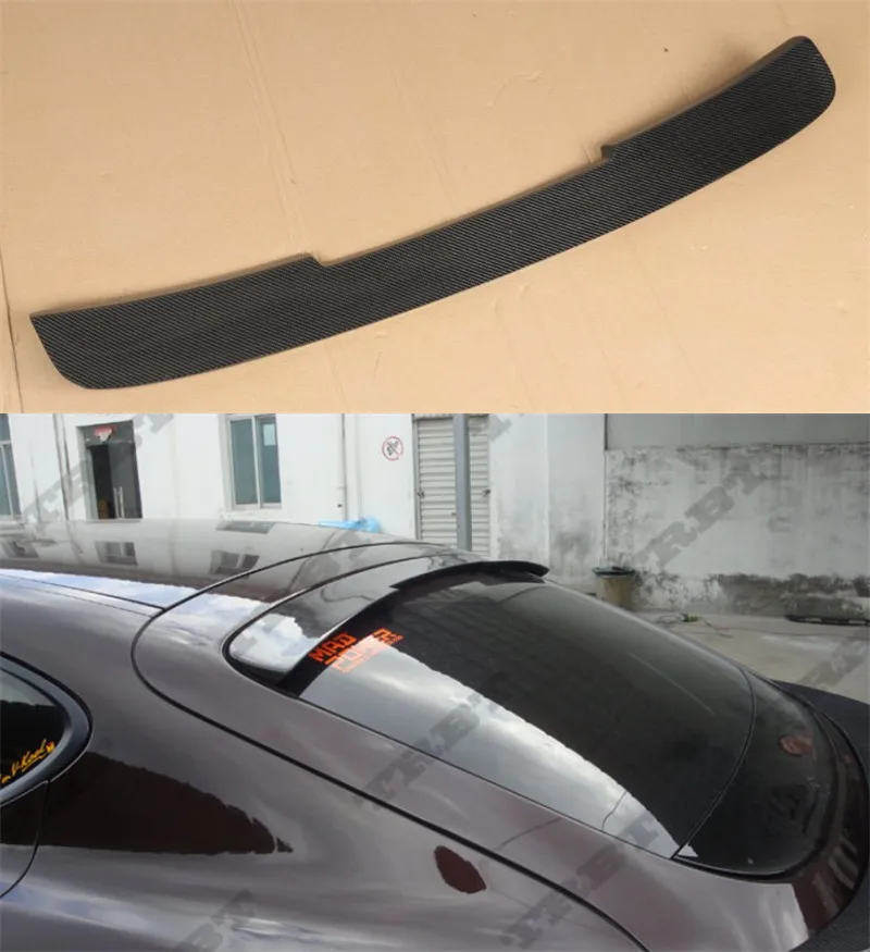 For Porsche Panamera 970 970.1 970.2 2010-2016 Real Carbon Fiber&FPR Roof Spoiler High Quality Rear Wing Trunk Top Lip Spilers